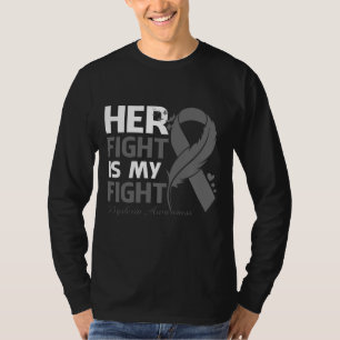 Her Fight Is My Fight DYSLEXIA AWARENESS Feather T-Shirt