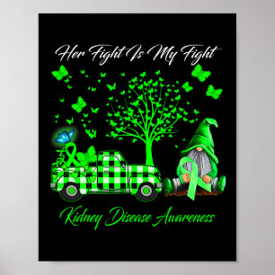 Her Fight Is My Fight Gnomes Kidney Disease Awaren Poster