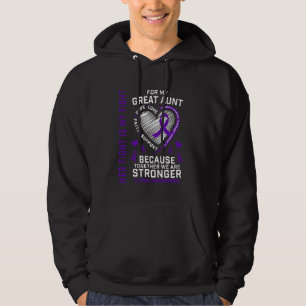 Her Fight Is My Fight Great Aunt Lupus Awareness M Hoodie