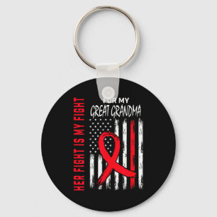 Her Fight Is My Fight Great Grandma Heart Disease Key Ring