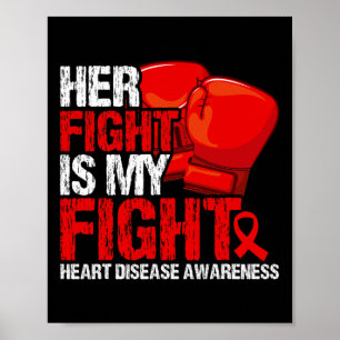Her Fight Is My Fight Heart Disease Awareness Poster