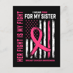 Her Fight Is My Fight I Wear Pink Sister Breast Ca Enclosure Card