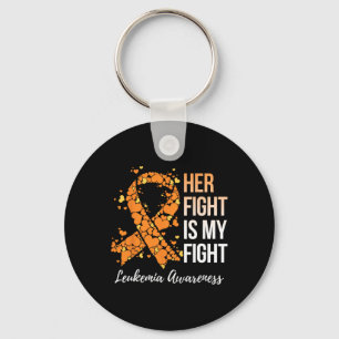 Her Fight Is My Fight Leukaemia Awareness 4 Key Ring