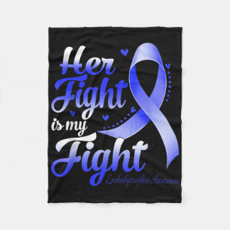 Her Fight Is My Fight Leukaemia Awareness Warrior Fleece Blanket