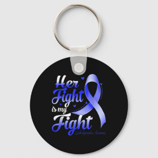 Her Fight Is My Fight Leukaemia Awareness Warrior Key Ring