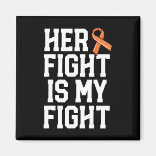 Her Fight Is My Fight Leukaemia Cancer Husband Men Magnet