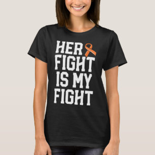 Her Fight Is My Fight Leukaemia Cancer Husband Men T-Shirt