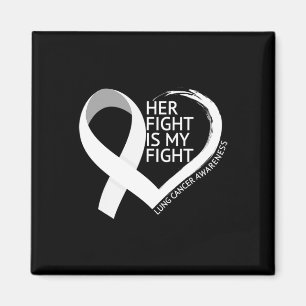 Her Fight Is My Fight Lung Cancer Awareness Month Magnet