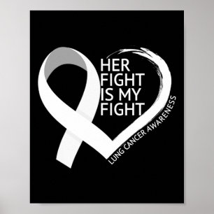 Her Fight Is My Fight Lung Cancer Awareness Month Poster