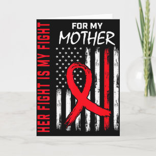 Her Fight Is My Fight Mother Mum Heart Disease Awa Card