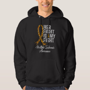 Her Fight Is My Fight Multiple Sclerosis Ms Awaren Hoodie