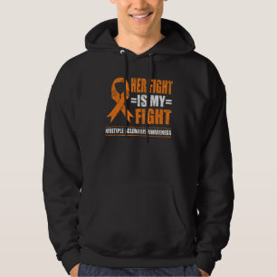 Her Fight Is My Fight Multiple Sclerosis Ms Awaren Hoodie