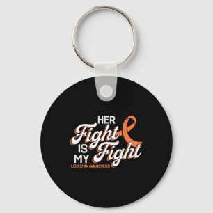 Her Fight Is My Fight, Orange Ribbon Leukaemia Awa Key Ring