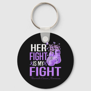 Her Fight Is My Fight Pancreatic Cancer Awareness Key Ring
