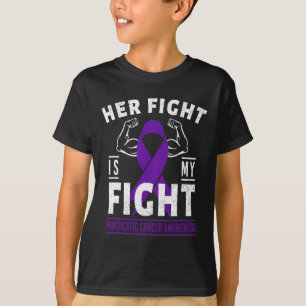 Her Fight is My Fight Pancreatic Cancer Awareness  T-Shirt
