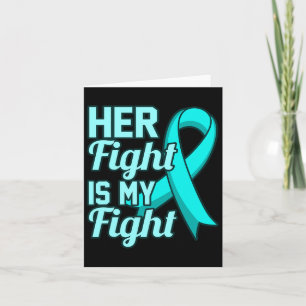 Her Fight Is My Fight Ptsd Stress Awareness Ribbon Card
