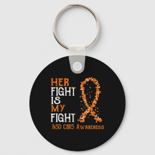 Her Fight Is My Fight RSD CRPS Awareness 3 Key Ring