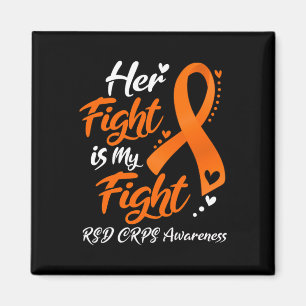 Her Fight Is My Fight Rsd Crps Awareness Ribbon Magnet