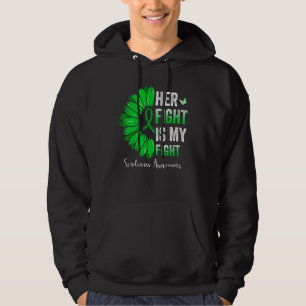 Her Fight Is My Fight Scoliosis Awareness Green Ri Hoodie