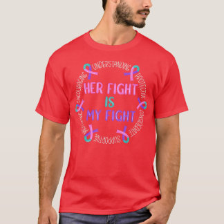 Her Fight Is My Fight Thyroid Cancer  T-Shirt