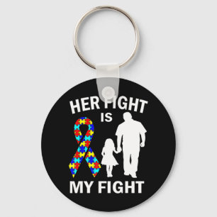 Her Fight Is My Fight tshirt is a great tee for au Key Ring