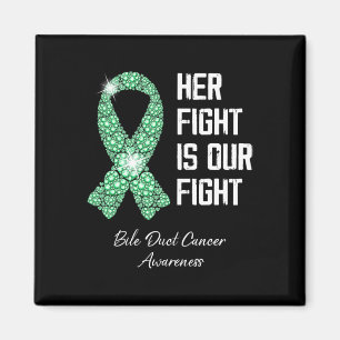 Her Fight Is Our Fight Bile Duct Cancer Awareness  Magnet