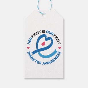 Her Fight Is Our Fight – Diabetes Awareness Gift Tags