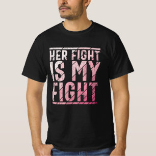 Her Fight My Fight Breast Cancer Awareness Family T-Shirt
