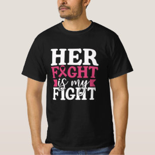 Her Fight My Fight Family Matching Breast Cancer T-Shirt