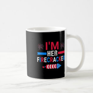 Her Firecracker July 4th Matching Couple For Here Coffee Mug