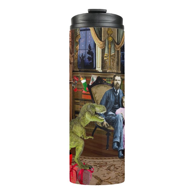Her First T-Rex Thermal Tumbler (Front)