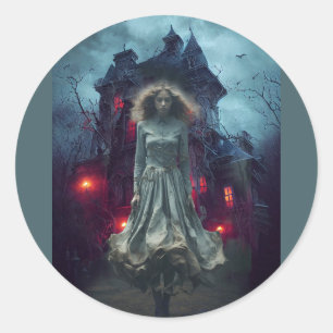 Her Gloomy Life Classic Round Sticker