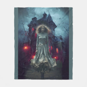Her Gloomy Life Fleece Blanket