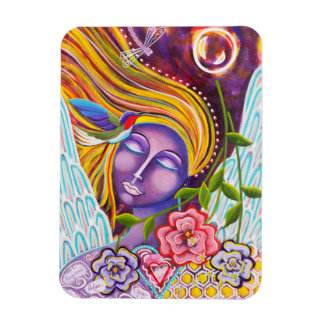 "Her Heart Flutters Free" Magnet