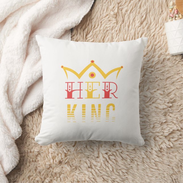 Her King Throw Pillow (Blanket)