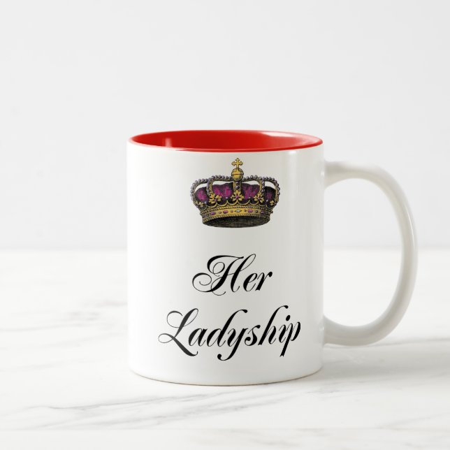 Her Ladyship Two-Tone Coffee Mug (Right)