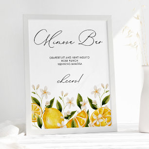 Her Main Squeeze Mimosa Bar Bridal Shower Poster