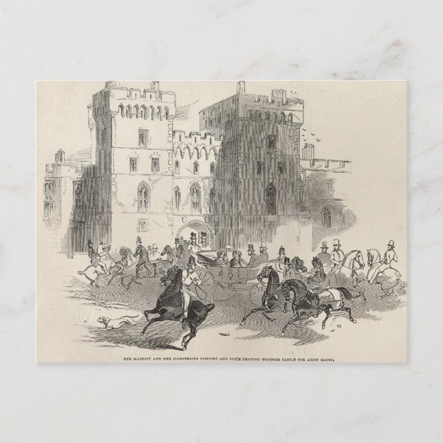 Her Majesty and her Illustrious Visitors Postcard (Front)