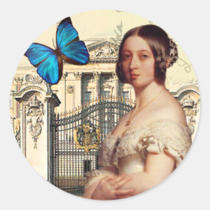 Her Majesty, Queen Victoria Classic Round Sticker