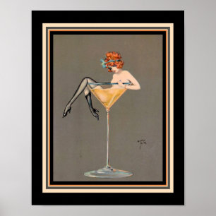 "Her Martini" 1920 Art Deco Print