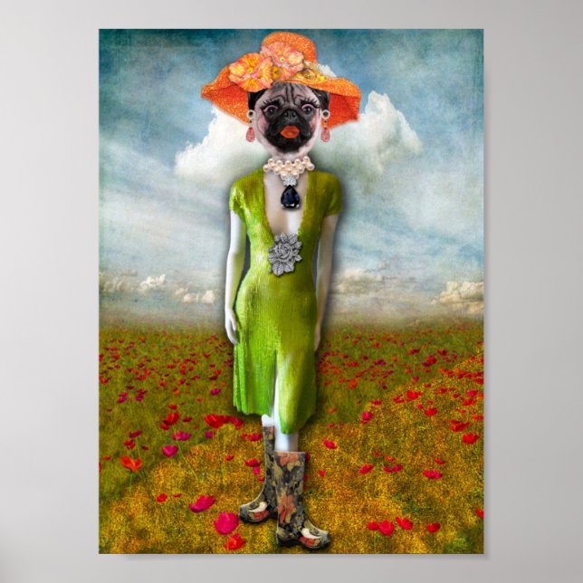 Her Name Is Diva Pug and She's Got Class Poster (Front)