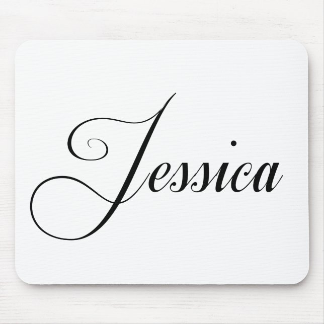 Her Name is Jessica Calligraphy Mouse Pad (Front)
