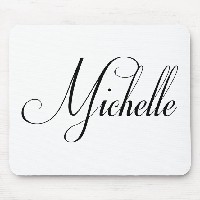 Her Name is Michelle Calligraphy Mouse Pad (Front)