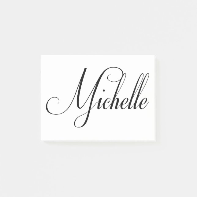 Her Name is Michelle Calligraphy Post-it Notes (Front)