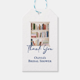 Her New Chapter Begins Book themed Bridal Shower Gift Tags