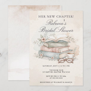  Her New Chapter Storybook Bridal Shower Invitation