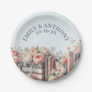 Her Next Chapter Begins, Storybook Bridal Shower Paper Plate