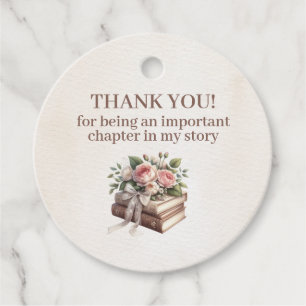 Her Next Chapter Begins, Storybook thank you Favour Tags