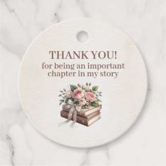Her Next Chapter Begins, Storybook thank you Favour Tags