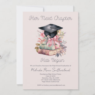 Her Next Chapter Books Graduation Announcement
